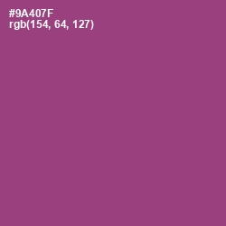 #9A407F - Cannon Pink Color Image
