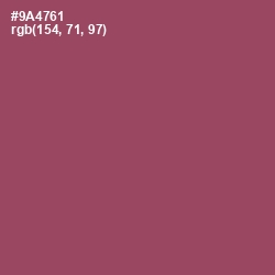 #9A4761 - Cannon Pink Color Image