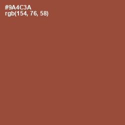 #9A4C3A - Potters Clay Color Image