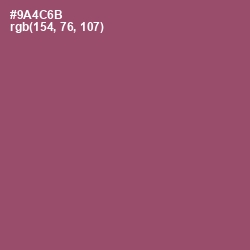 #9A4C6B - Cannon Pink Color Image