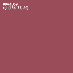 #9A4D59 - Copper Rust Color Image