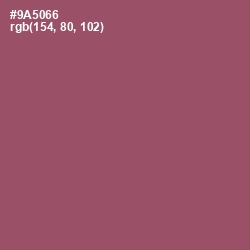 #9A5066 - Cannon Pink Color Image