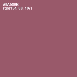 #9A586B - Cannon Pink Color Image