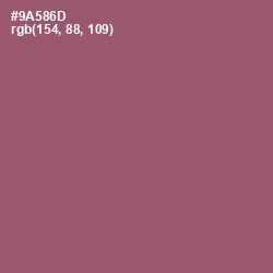 #9A586D - Cannon Pink Color Image