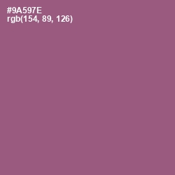 #9A597E - Cannon Pink Color Image