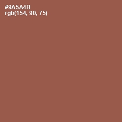 #9A5A4B - Sepia Skin Color Image