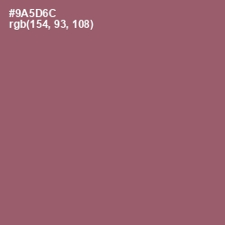 #9A5D6C - Cannon Pink Color Image