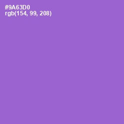 #9A63D0 - Amethyst Color Image