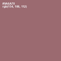#9A6A70 - Copper Rose Color Image