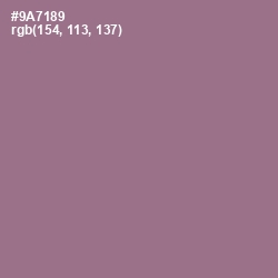 #9A7189 - Mountbatten Pink Color Image