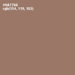 #9A7766 - Toast Color Image