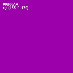 #9B00AA - Violet Eggplant Color Image