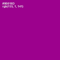 #9B018D - Violet Eggplant Color Image