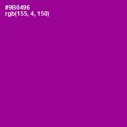 #9B0496 - Violet Eggplant Color Image