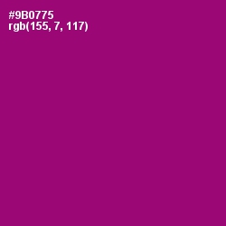 #9B0775 - Fresh Eggplant Color Image