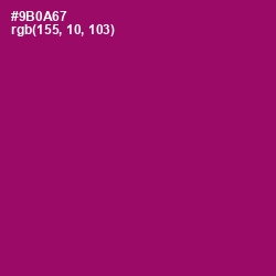 #9B0A67 - Fresh Eggplant Color Image