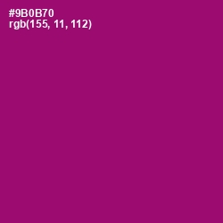 #9B0B70 - Fresh Eggplant Color Image