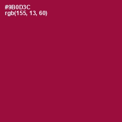 #9B0D3C - Paprika Color Image