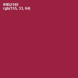 #9B2140 - Solid Pink Color Image