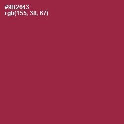 #9B2643 - Solid Pink Color Image