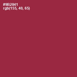 #9B2841 - Solid Pink Color Image