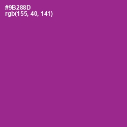 #9B288D - Vivid Violet Color Image