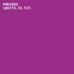 #9B2B89 - Vivid Violet Color Image