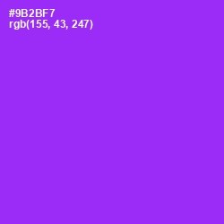 #9B2BF7 - Electric Violet Color Image