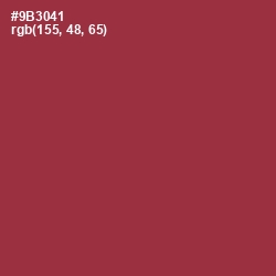 #9B3041 - Solid Pink Color Image