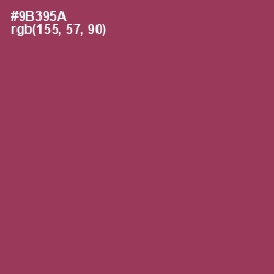 #9B395A - Camelot Color Image