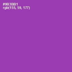 #9B3BB1 - Vivid Violet Color Image