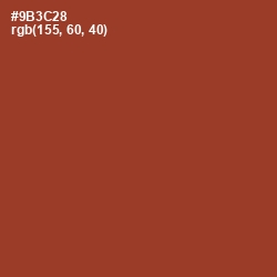 #9B3C28 - Prairie Sand Color Image