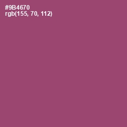 #9B4670 - Cannon Pink Color Image