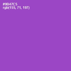 #9B47C5 - Amethyst Color Image