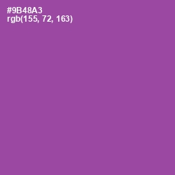 #9B48A3 - Trendy Pink Color Image