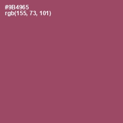 #9B4965 - Cannon Pink Color Image