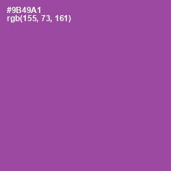 #9B49A1 - Trendy Pink Color Image