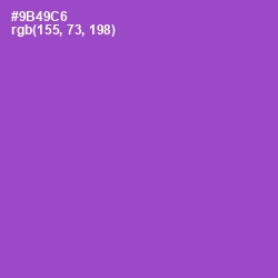 #9B49C6 - Amethyst Color Image