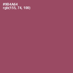 #9B4A64 - Cannon Pink Color Image