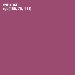 #9B4B6F - Cannon Pink Color Image