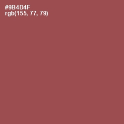 #9B4D4F - Copper Rust Color Image