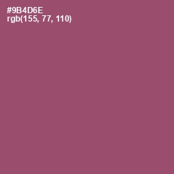#9B4D6E - Cannon Pink Color Image