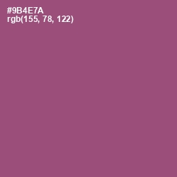 #9B4E7A - Cannon Pink Color Image