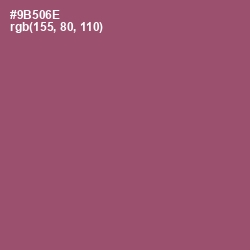 #9B506E - Cannon Pink Color Image