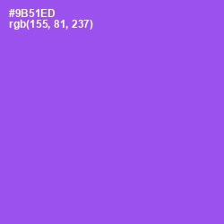 #9B51ED - Medium Purple Color Image