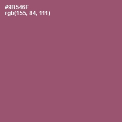 #9B546F - Cannon Pink Color Image