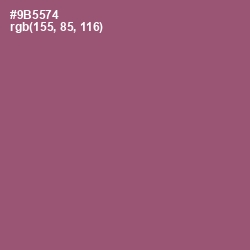 #9B5574 - Cannon Pink Color Image