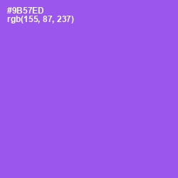 #9B57ED - Medium Purple Color Image