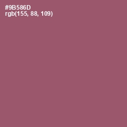 #9B586D - Cannon Pink Color Image