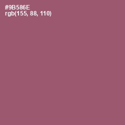 #9B586E - Cannon Pink Color Image